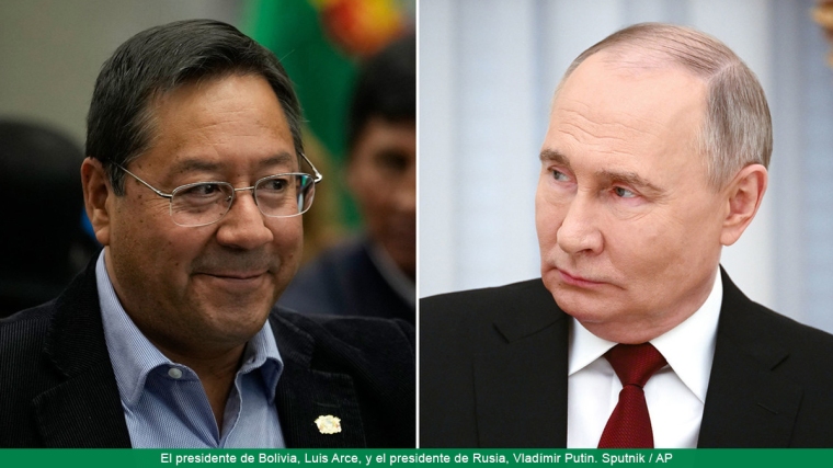 Putin mantiene con el presidente de Bolivia su primera conversación telefónica tras la investidura